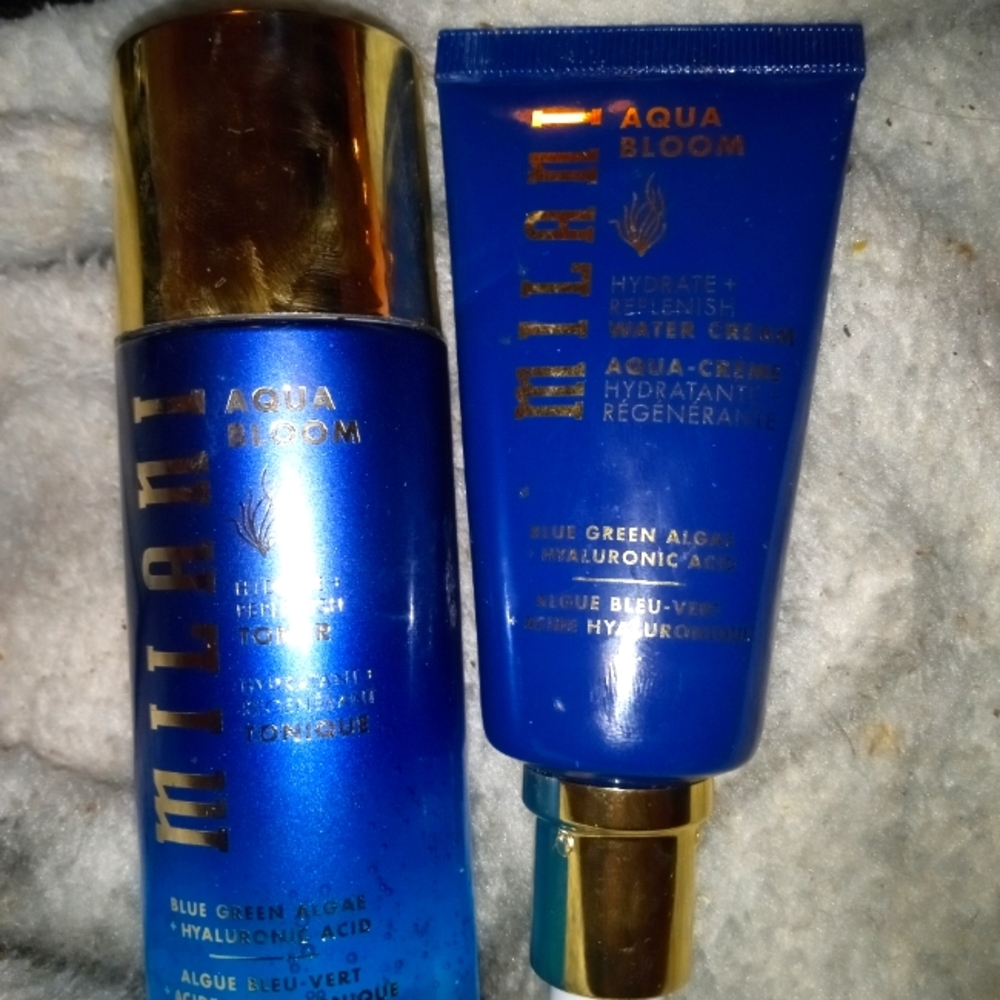 Milani aqua bloom cream and toner